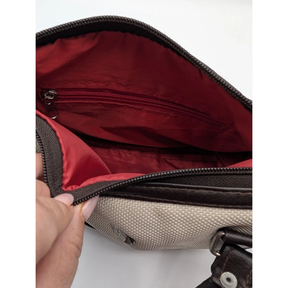 PUMA x Ferrari Handbag Crossbody Purse Y2K F1 Racing Motorsport Cream Brown